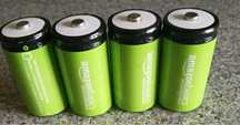 Pacote de 4 pilhas recarregáveis D NiMH, 10000 mAh