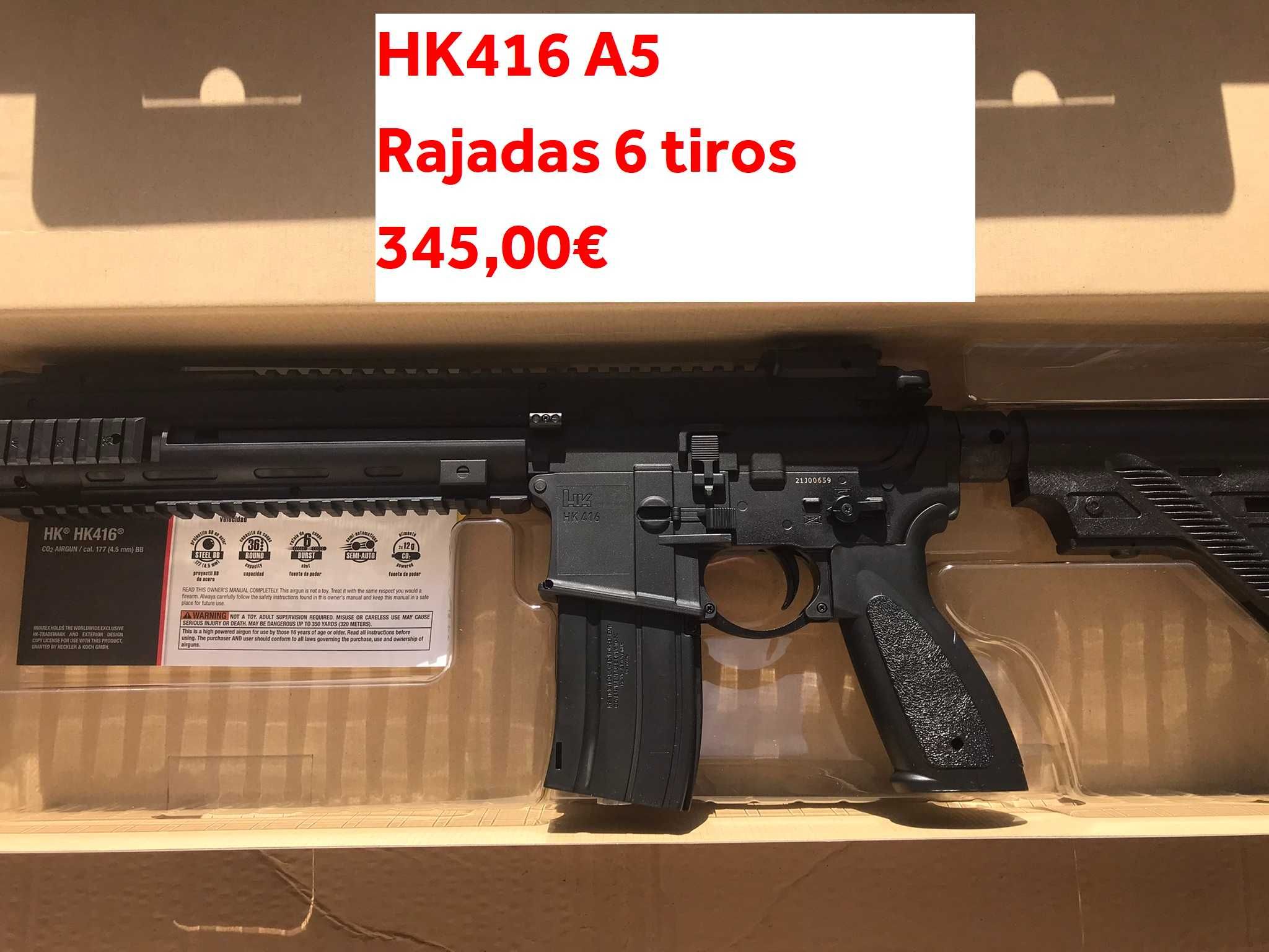 Pressão de Ar (CO2) M4A1 Classic Army 4.5mmesferas + HK 416 A5