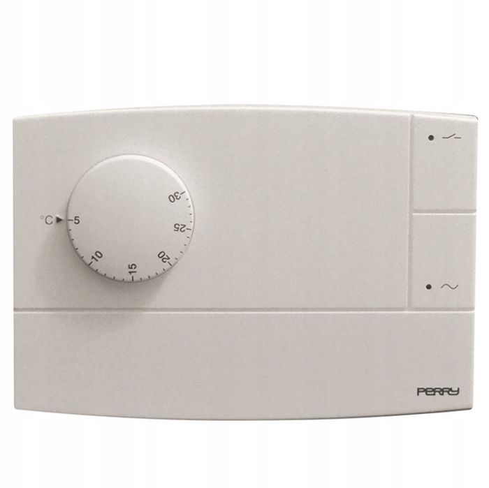 Termostat elektroniczny serii "zerifo" z diodą led, kolor biały