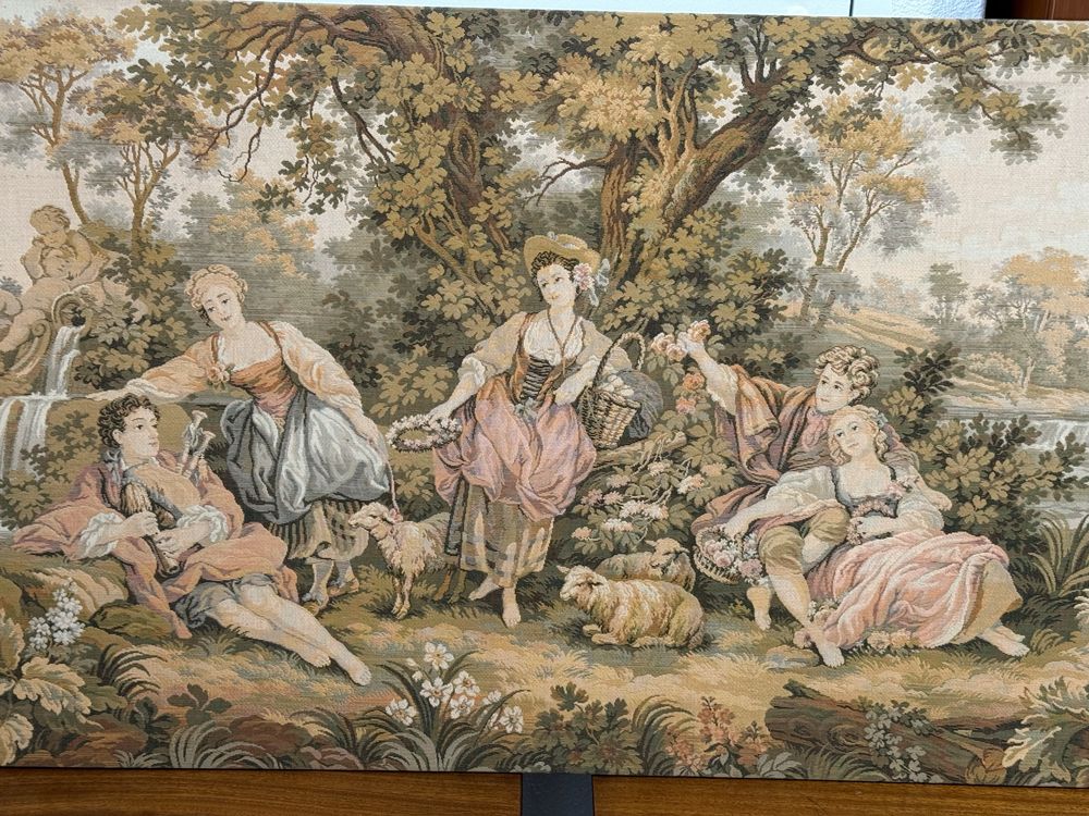 Tapeçaria Francesa Panneaux Gobelins em Seda – Década de 60