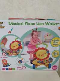 Ходунки каталка Musical Piano Lion Walcer