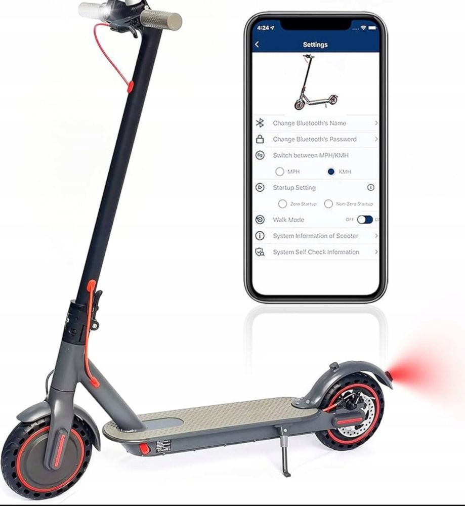Emoko HT T4 PRO 350W hulajnoga elektryczna 30km/h Aplikacja NOWA