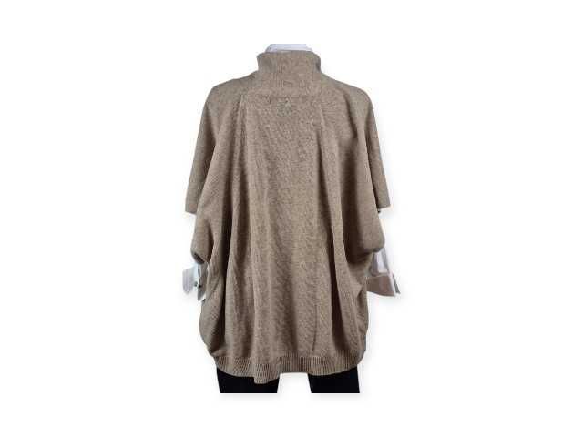 Kamizelka Massimo Dutti beżowa oversize M L XL wełniana poncho