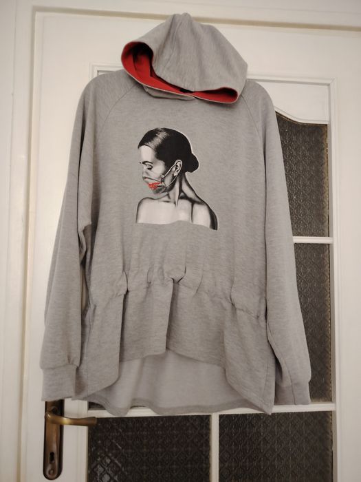 Кофта с капюшоном трикотажным XL