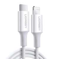 Ugreen kabel przewód Usb Typ C - Lightning Mfi 1m 3a 18w biały