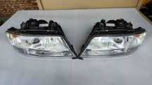 Lampy przód lewa prawa Kpl Audi A6 C5 97-99.r Europa SZKŁO BDB