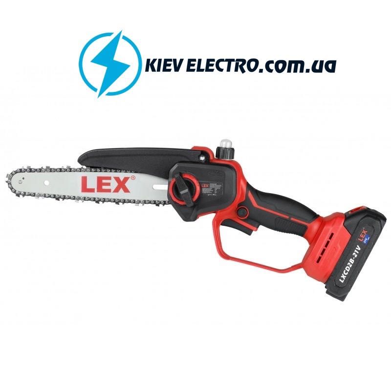 Аккумуляторная цепная пила бесщеточная LEX LXCMS8-21V (20см) Чехия