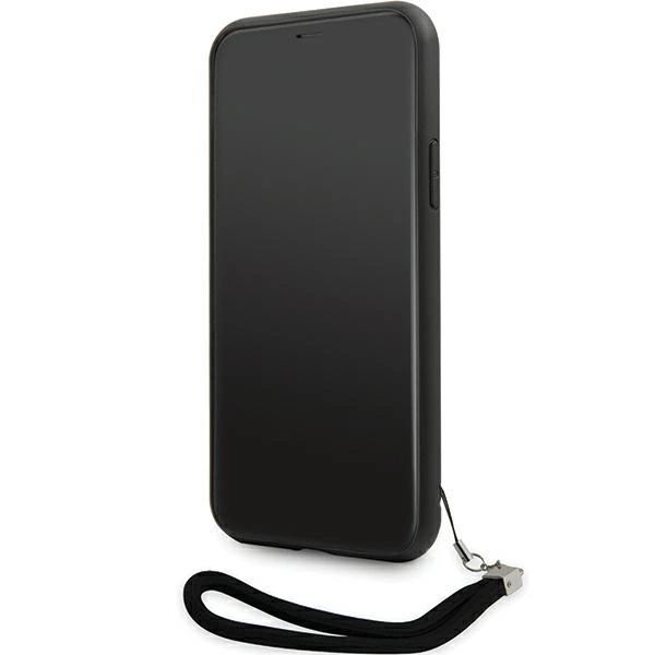 Etui Karl Lagerfeld Sequins Cord na iPhone 11 / Xr - srebrne
