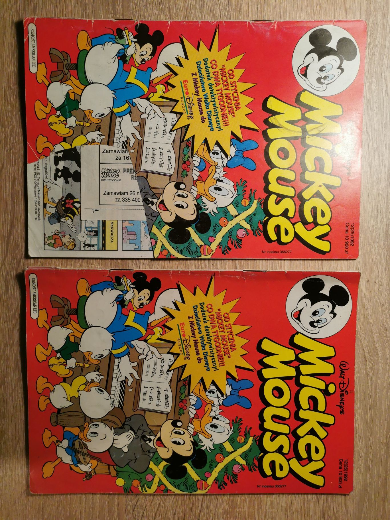Komiksy Mickey Mouse 1992 rok