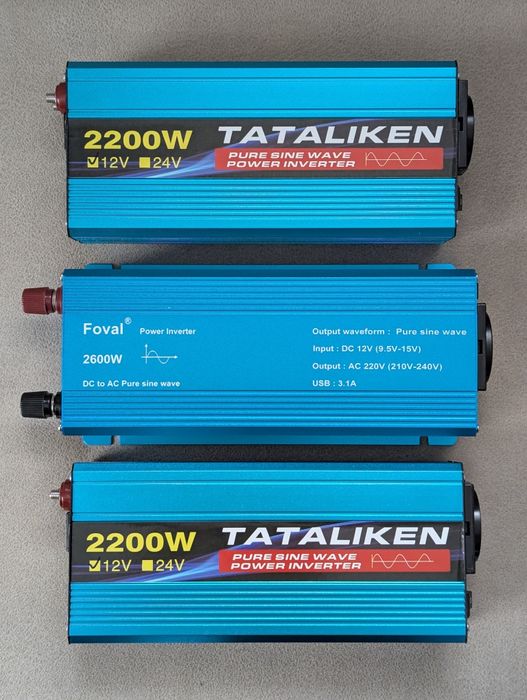 Інвертор 12-220v Foval 2600 чистий синус
