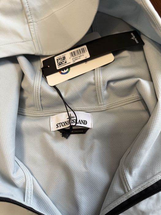 Stone Island Soft Shell-R Sky Blue Jacket (XL)