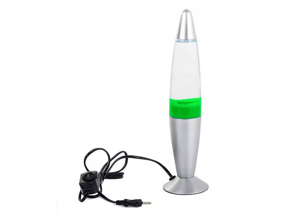 Lampa Lava Ozdobna Lawa Z Woskiem 220V Zielona