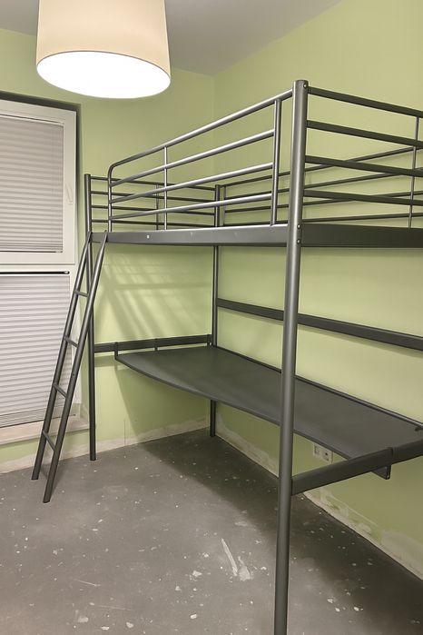 Ikea Rama łóżka na antresoli, srebrny, 90x200 cm