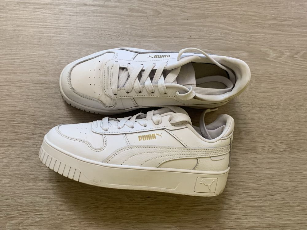 Puma оригінал, кеди кросівки жіночі білі, 37/23