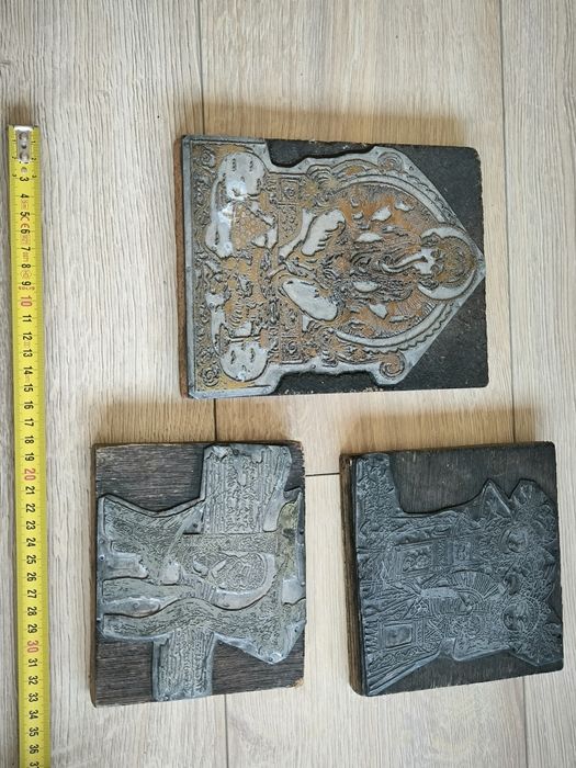 Trzy matryce do grafik Indie Tybet