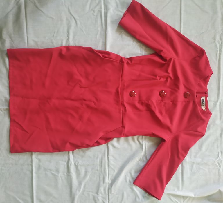 Плаття платя червоне наряд офіс. Розмір L 46 48