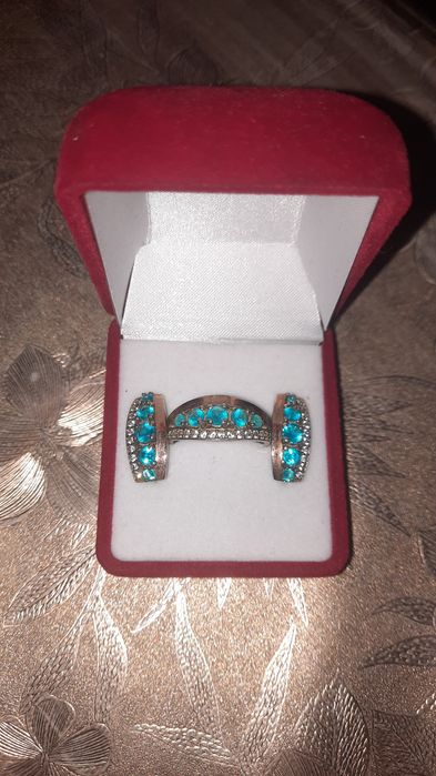 Серебряное кольцо серёжки набор 925 пробы