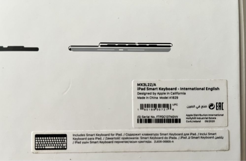 Klawiatura Apple Smart Keyboard MX3L2Z/A iPad (7,8,9 gen.)