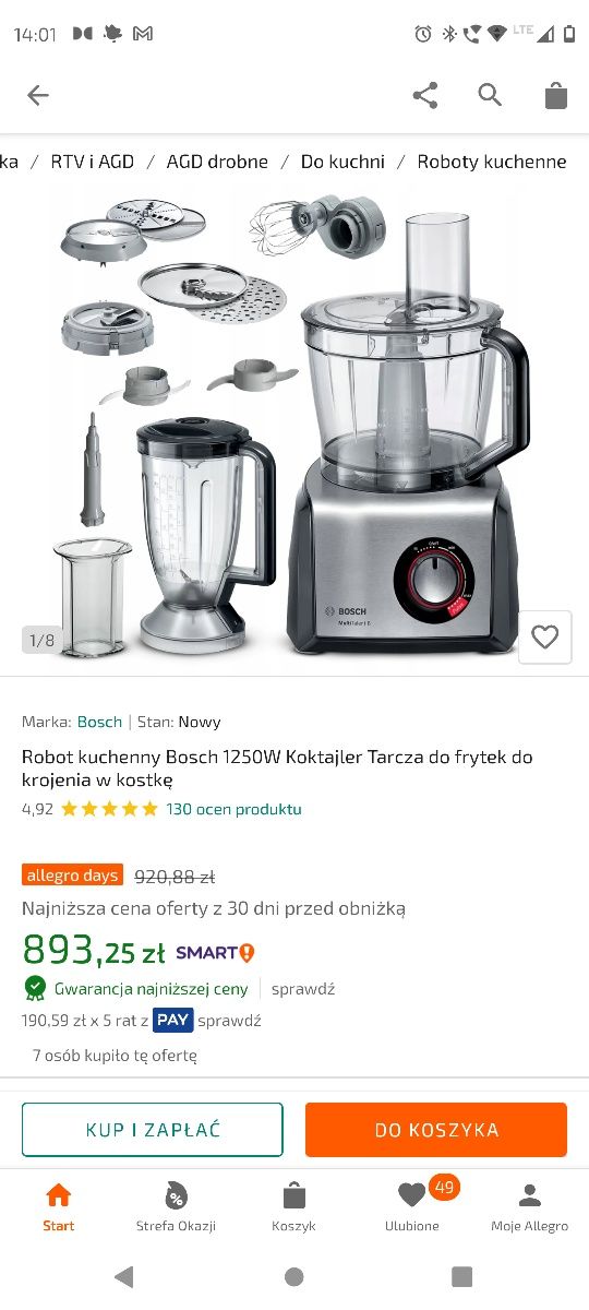 Robot kuchenny Bosch kostkarka blender kielichowy

Robot potrafi bardz