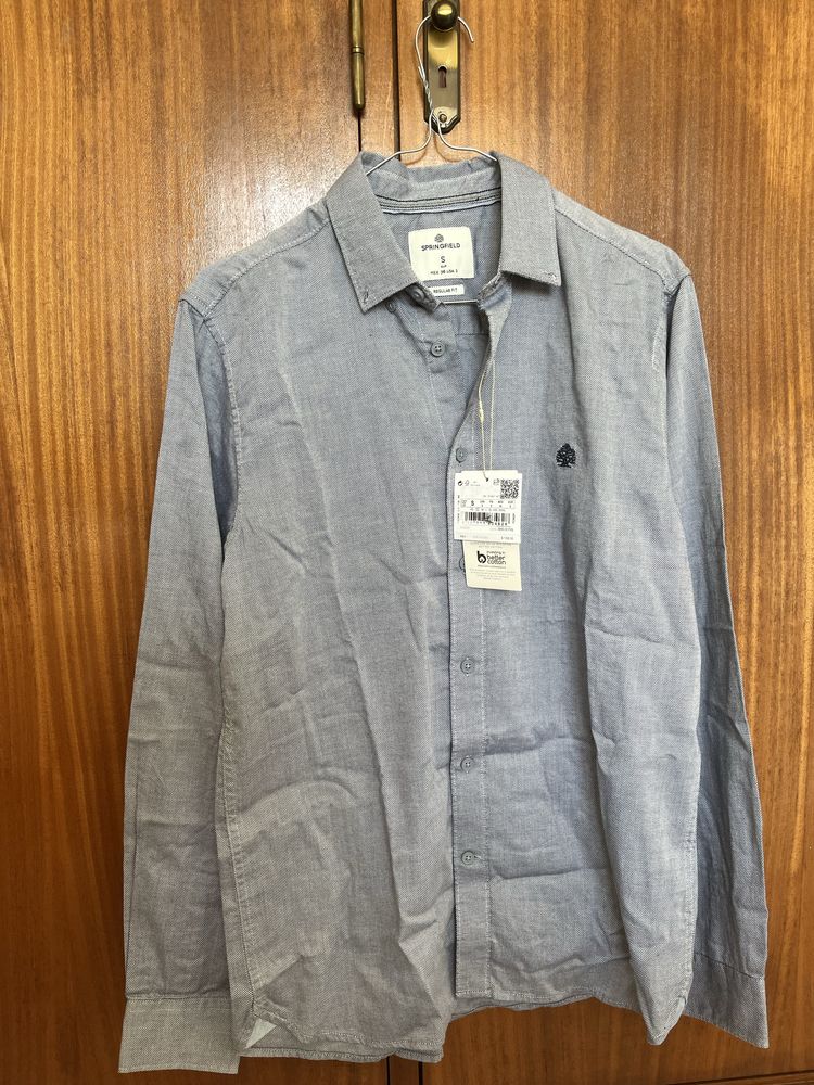 Camisa azul Springfield tamanho S