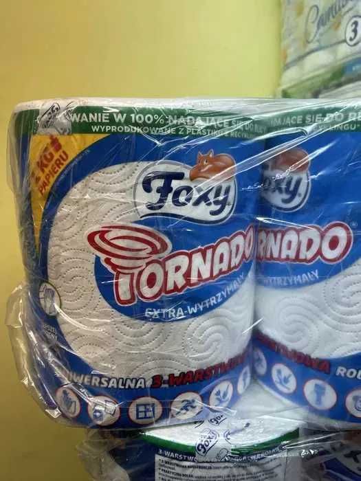Foxy Tornado 6 rolek ręcznik kuchenny papierowy 3-warstwowy