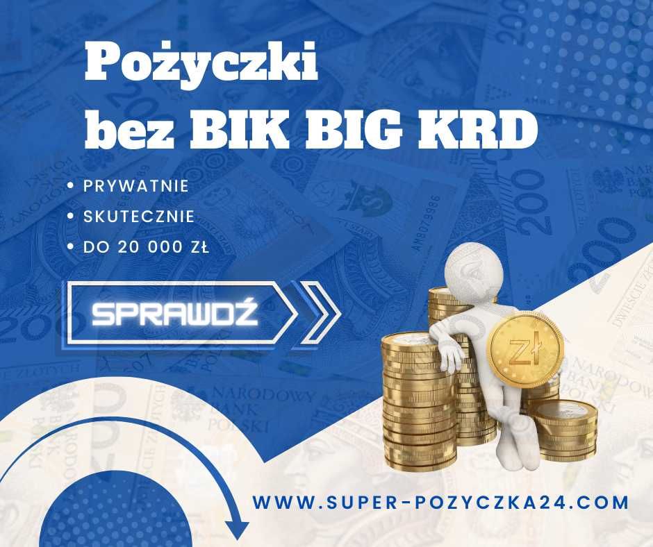 Pożyczki bez BIK. Pożyczki Prywatne Chwilówki/Ratalne do 2000 zł