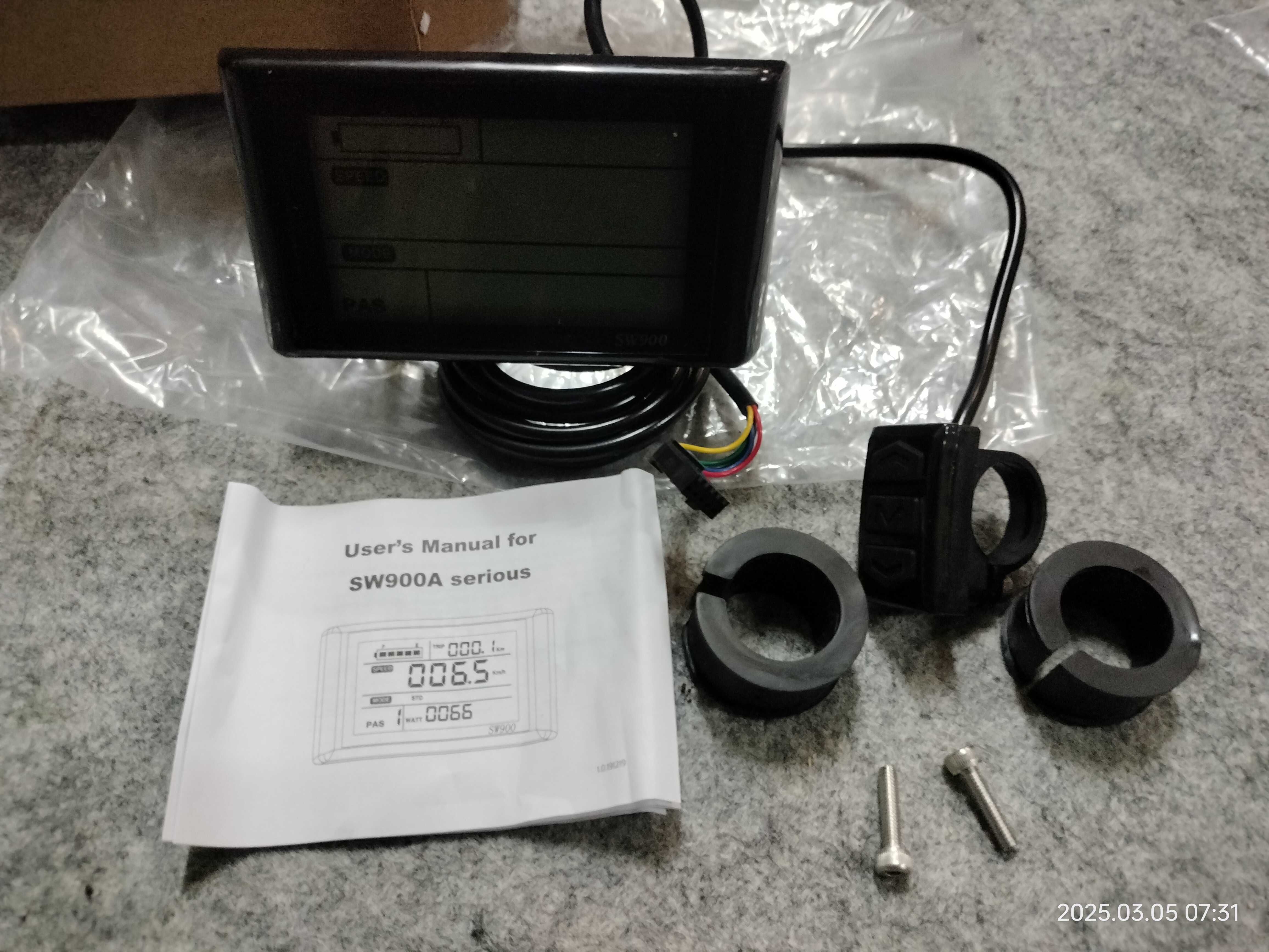 WYŚWIETLACZ panel sterowania E-BIKE SW900 LCD