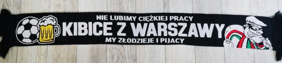 Szalik Legii Warszawa! OKAZJA! My zlodzieje … Legia Warszawa szalik!