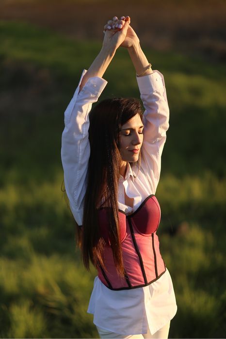 Корсет рожевий