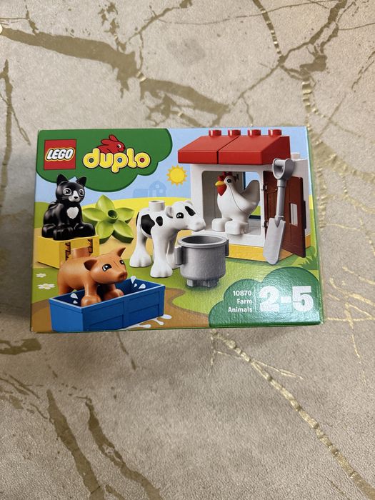 Klocki Lego Duplo 10870 Zwierzątka hodowlane, pudełko, instrukcja