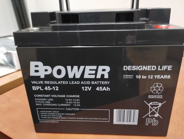 Akumulator BPL 45-12 AGM; bezobsługowy, nowy