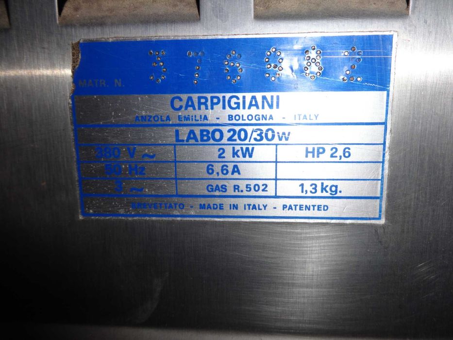 Máquinas de gelados e pasteurizar Carpigiani