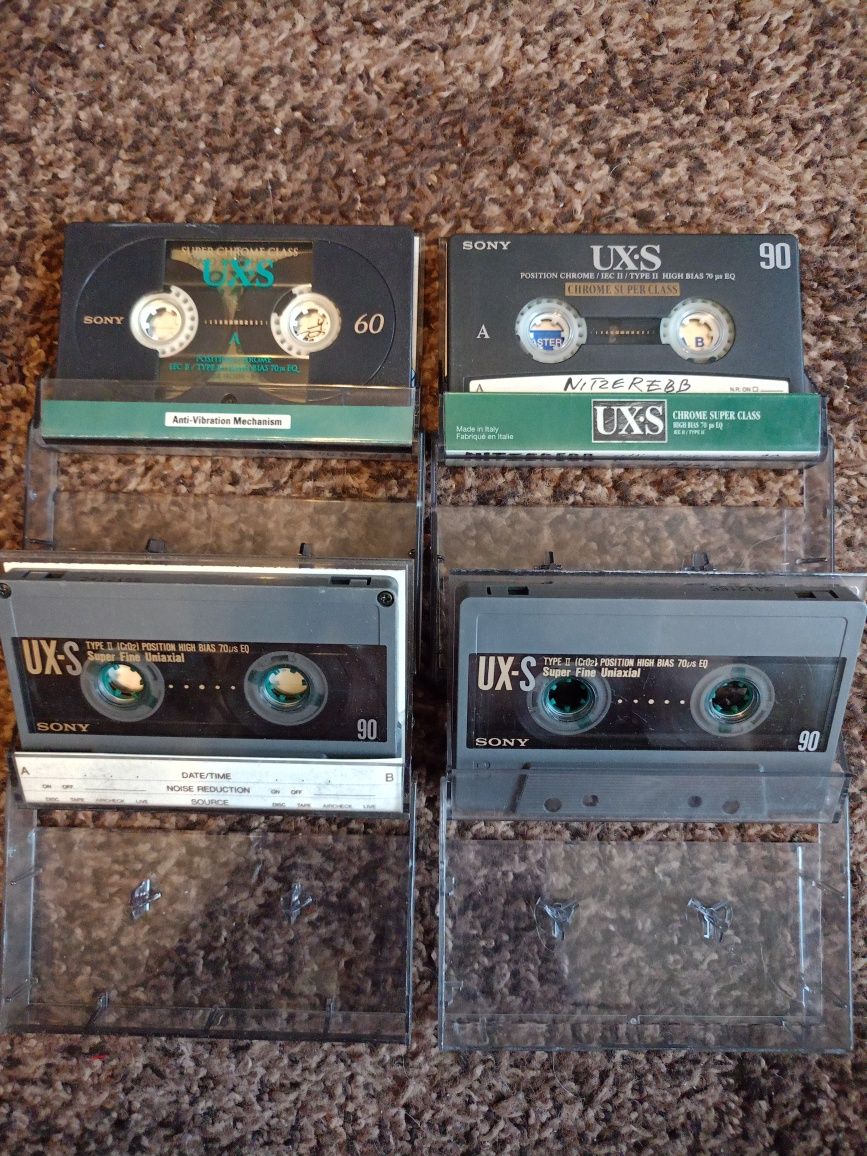 4 sztuki ,kasety magnetofonowe,Chrom,nagrane, SONY