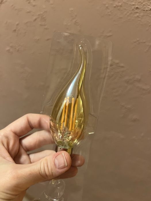 Філаментна ретро лампочка E14 LED-лампа VELMAX Filament 4W 2200 K