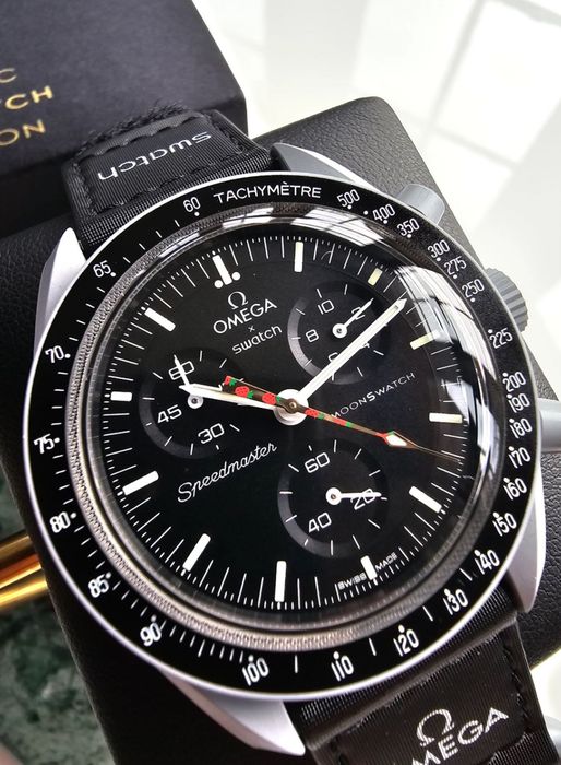 Omega swatch moonshine gold strawberry nowy