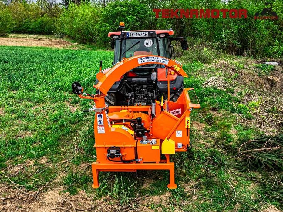 Rębak bębnowy Skorpion 280 RBG do ogrodu, sadu - produkt Polski