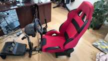 Zestaw Logitech G29, shifter + ręczny simmasters + fotel