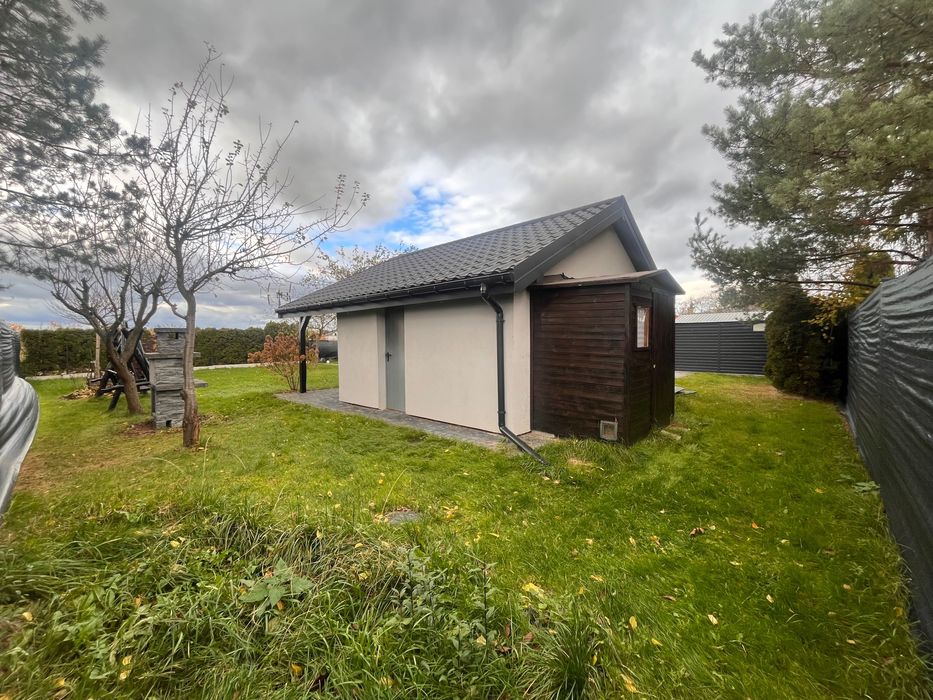 Działka ROD 500metrów Domek murowany Ocieplony Łazienka TV Basen FULL