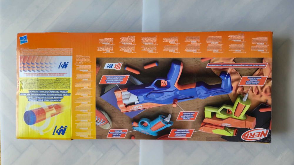 NERF N Series Gear Up Pack 3 wyrzutnie 18 strzałek NOWY