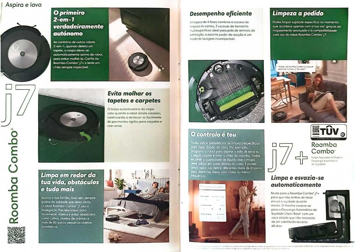 Robot aspirador IRoomba J7+ Combo (lava e aspira)