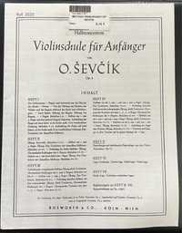 Livro Violinschule für Anfänger von O. Sevcík