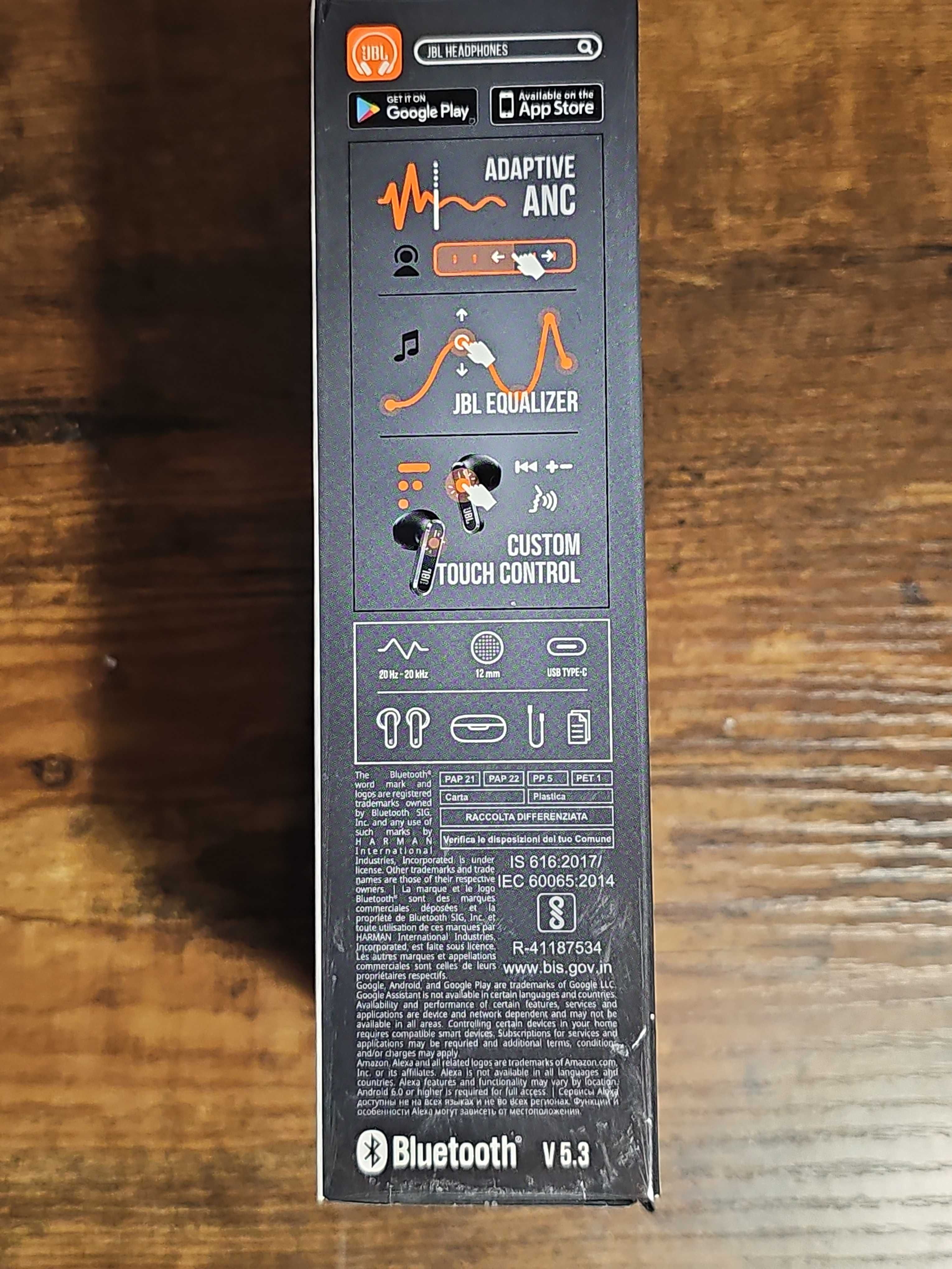 JBL Live Flex Czarne
Słuchawki Douszne, True Wireless