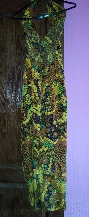 Нарядное открытое летнее праздничное вечернее платье "в пол"