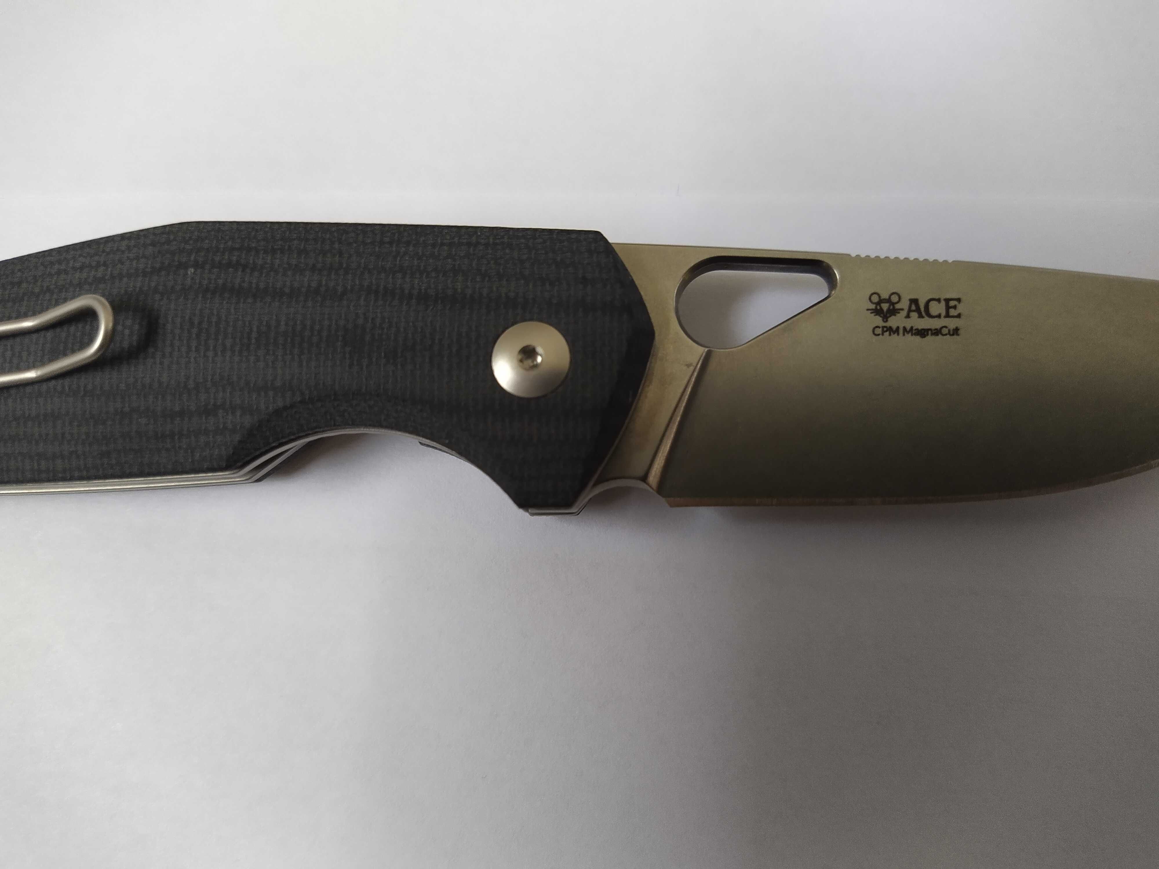 GiantMouse, ACE Nimbus V3, Double Black Canvas, stal Magnacut, nowy