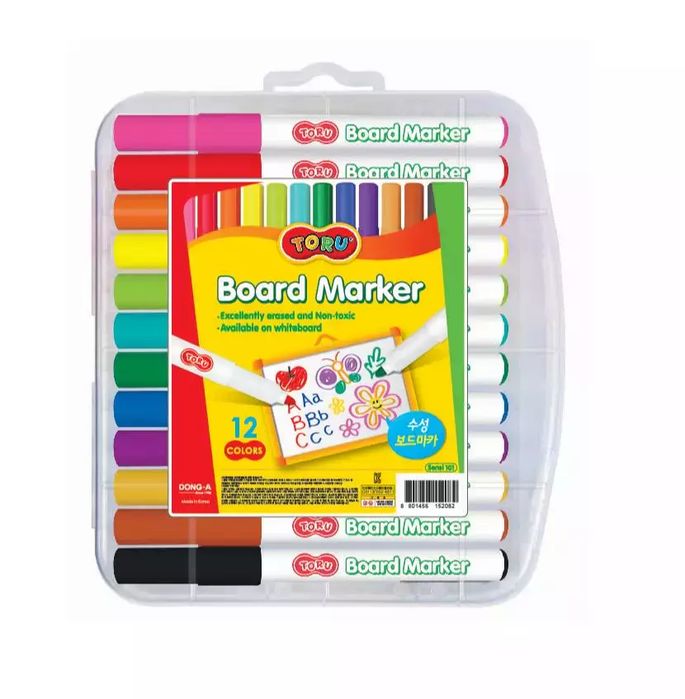 Markery suchościeralne Toru 12 kolorów. Dong-A