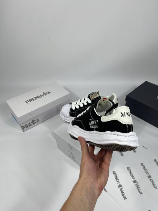 Кеди Maison Mihara Yasuhiro білі та чорні, михара кеды