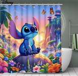 Cortina de banho Stitch 180 por 180cm