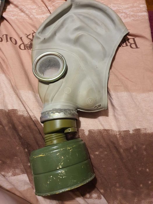 Máscara anti gás e nuclear antiga russa
