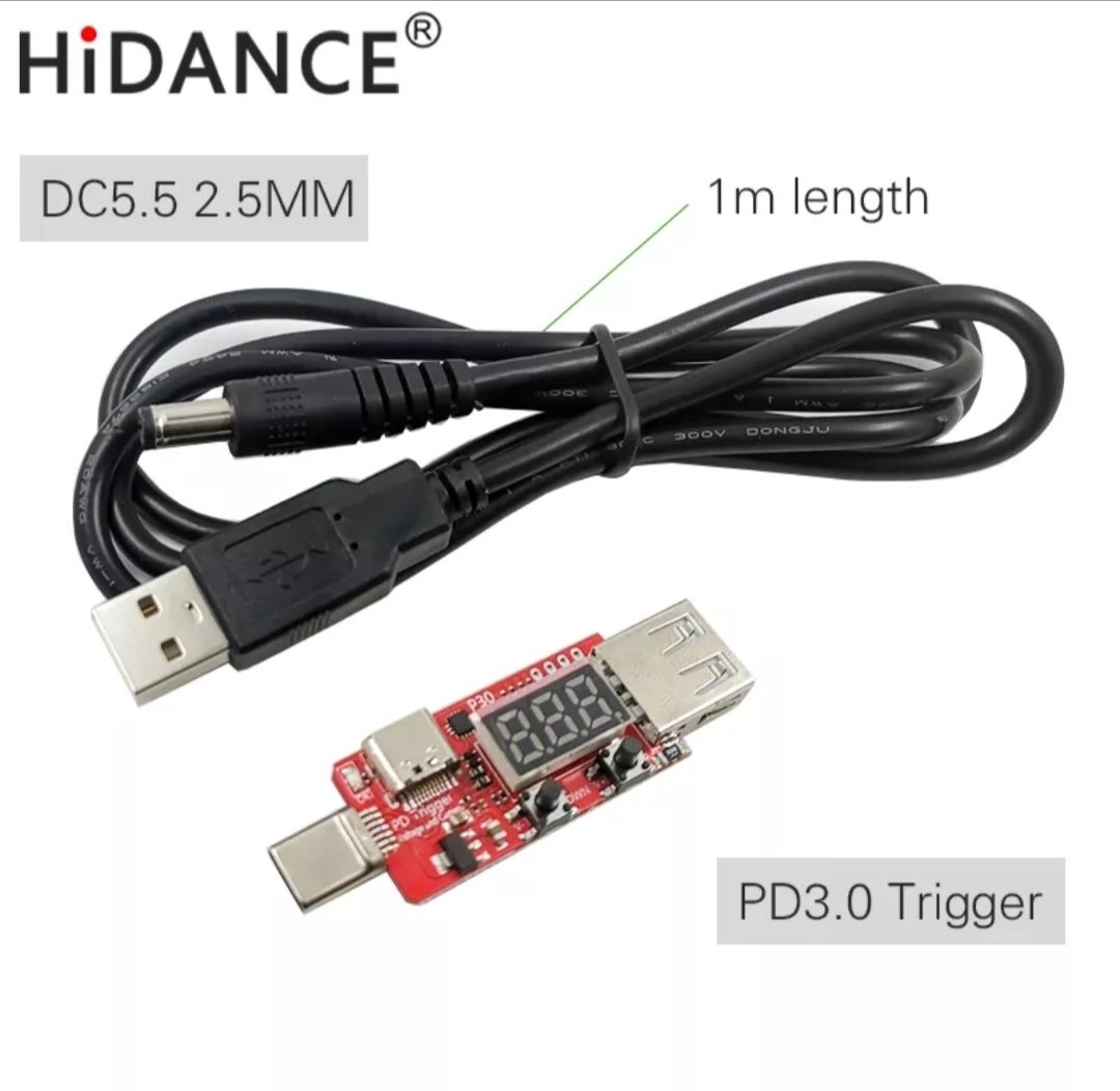 PD Триггер P30 5V, 9V, 12V, 15V, 20V PD 2.0/3.0 USB/Type-C