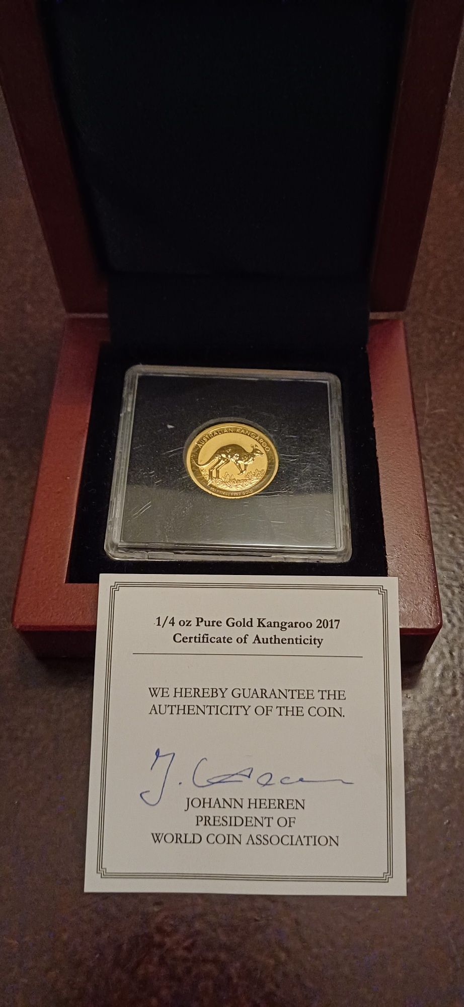 Moeda Austrália Gold Kangaroo 2017